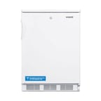 image of Accucold FF6LW7 Freestanding Undercounter Refrigerator in White, w/ Door Storage, 5.5 cu. ft.