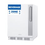 image of Summit FF6W7BZLHDADA One Section Reach-In Refrigerator in White, Left Hinged Door, ADA Compliant, 5.5 cu. ft.