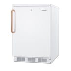 image of Accucold FF7LWTBC Counter Height Refrigerator in White, Reversible Solid Door w/ Towel Bar Handle, 5.5 cu. ft.