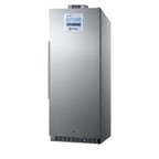 image of Accucold FFAR121SSNZ 23.63" Freestanding Nutrition Center Refrigerator, Stainless Steel, Reversible Door, 10 cu. ft.