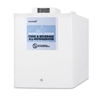 image of Accucold FFAR25L7NZ Freestanding Undercounter Nutrition Center Refrigerator in White, 1.7 cu. ft.