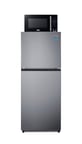 image of Summit MRF1089PLA 23.25" Breast Milk Refrigerator & Freezer w/ Microwave, Black, Stainless Look, 10.1 cu. ft.