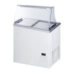 image of Summit NOVA22PDC 30" Curved Glass Gelato/Ice Cream Dipping Cabinet