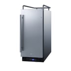 image of Summit SBC15NKCSS 15" Draft Beer Cooler Dispenser, 2.9 cu. ft.