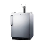 image of Summit SBC54OSBIADAWKDTWIN 24" Outdoor Wine Kegerator, ADA compliant, 2 Kegs