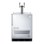 image of Summit SBC56GBICSSADA 24" 1 Tower Draft Beer Cooler Dispenser, 5.5 cu. ft.