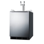 image of Summit SBC58BLBIADA 24" 1 Tower Draft Beer Cooler Dispenser, 5.5 cu. ft.