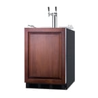 image of Summit SBC58BLBIADAIF 24" 1 Tower Draft Beer Cooler Dispenser, 5.5 cu. ft.