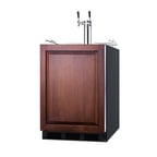 image of Summit SBC58BLBIADAIFWKDTWIN 24" Draft Wine Dispenser, ADA compliant, 5.5 cu. ft.