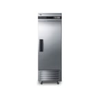 image of Summit SCFF237 28" One Section Reach-In Freezer w/ Right Hinged Solid Door, Stainless Steel, 23 cu. ft.