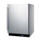 image of Summit SCFF53BCSS Built-in or Freestanding Undercounter Freezer, Stainless Steel, 4.7 cu. ft.