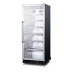 image of Summit SCR1156RI Beverage Center with Right Hinged Glass Door, Black Exterior, 11 cu.ft