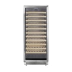 image of Summit SWC1127B 24" Glass Door Wine Refrigerator, Single Temperature, 127 Bottles
