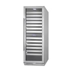 image of Summit SWCP2163CSS 24" Glass Door Wine Refrigerator, Dual Temperature, 163 Bottles