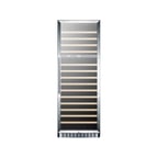 image of Summit SWC1966CSS 24" Glass Door Wine Refrigerator, Dual Temperature, 160 Bottles