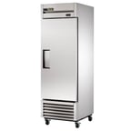 image of True T-23-HC 27" One Section Reach-In Refrigerator w/ Solid Door, Bottom Mount, Stainless Steel Front-Aluminum Sides