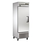 image of True T-23F-HC  27" One Section Reach-In Freezer w/ Solid Door, Bottom Mounted, Stainless Steel Front Aluminum Sides