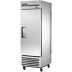 image of True T-23PT-HC One Section Pass-Thru Refrigerator w/ Front Solid & Rear Solid Door, Bottom Mount, Stainless Steel Front-Aluminum Sides
