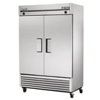 image of True T-49DT-HC 54" 2-Section Reach-In Refrigerator/Freezer Combo w/ 2 Solid Doors