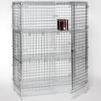 image of Tarrison TS-MSU1836Z-KIT Polyseal Clear Epoxy Mobile Wire Security Unit, 36" x 18" x 69"