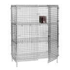 image of Tarrison TS-SU1848Z-KIT Polyseal Clear Epoxy Stationary Wire Security Unit, 48" x 18" x 63"