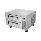 image of Turbo Air TCBE-36SDR-N6 35" 2 Drawers Refrigerated Chef Base, Flat Top, 4.98 cu. ft.