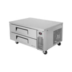 image of Turbo Air TCBE-48SDR-N 47" 2 Drawers Refrigerated Chef Base, Flat Top, 7.5 cu. ft.