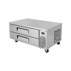 image of Turbo Air TCBE-52SDR-N 52" 2 Drawers Refrigerated Chef Base, Flat Top, 9 cu. ft.