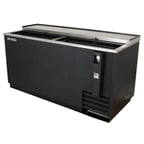 image of True TD-65-24-HC 64" Solid Slide Lid Deep Well Horizontal Bottle Cooler with Hydrocarbon