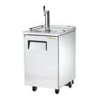 image of True TDD-1-S-HC 23" 1 Solid Swing Door Direct Draw Beer Cooler w/ 1 Tap & 1 Keg Capacity