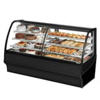 image of True TDM-DZ-77-GE/GE-B-W 77" Black Dry / Refrigerated Bakery Case