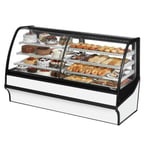 image of True TDM-DZ-77-GE/GE-W-W 77" White Dry / Refrigerated Bakery Case