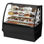image of True TDM-R-48-GE/GE-B-W 48" Black Refrigerated Bakery Display Case