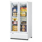 image of Turbo Air TGF-35SDH-N 39" 2 Glass Door Freezer Merchandiser, White or Black, 30.9 cu. ft.