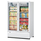 image of Turbo Air TGF-47SDH-N 51" 2 Glass Door Freezer Merchandiser, White or Black, 42.1 cu. ft.