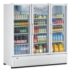 image of Turbo Air TGM-72SDH-N 78" 3-Section Merchandiser Refrigerator w/ Glass Door, 70.4 cu. ft.