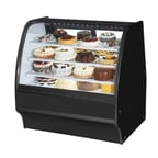 image of True TGM-R-48-SC/SC-B-W 48" Black Refrigerated Bakery Display Case