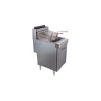 image of Therma-Tek TEK40-N Full Pot Floor Model Natural Gas Fryer w/ 50-lb Capacity, Thermostat