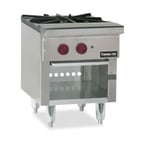image of Therma-Tek TSP18-2 18" Gas Stock Pot Range w/ (2) Three Ring Burners, Front to Back Design, 200.000 BTU 