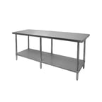 image of Thunder Group SLWT43084F Stainless Steel Top " 73" - 84" Work Table