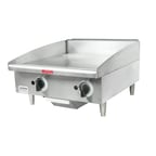 image of Toastmaster TMGM24 24" Countertop Manual Gas Griddle, 3/4" Steel Plate, 40.000 BTU