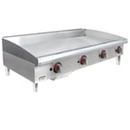 image of Toastmaster TMGM48 48" Countertop Manual Gas Griddle, 3/4" Steel Plate, 80.000 BTU