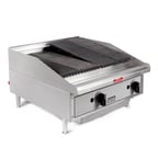 image of Toastmaster TMRC24 24" Countertop Gas Radiant Charbroiler w/ (2) Burners, 60.000 BTU