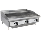 image of Toastmaster TMRC36 36" Countertop Gas Radiant Charbroiler w/ (3) Burners, 90.000 BTU