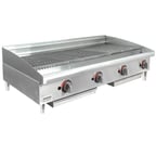 image of Toastmaster TMRC48 48" Countertop Gas Radiant Charbroiler w/ (4) Burners, 120.000 BTU
