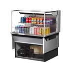 image of Turbo Air TOM-36L-UF-S-2SI-N 35" Drop In Open Refrigerated Deli Display Case