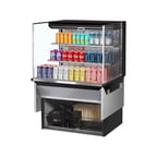 image of Turbo Air TOM-36L-UF-W(B)-3SI-N 36" Drop In Open Refrigerated Deli Display Case