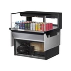 image of Turbo Air TOM-36L-UFD-W(B)-1SI-N 36" Drop In Open Refrigerated Deli Display Case