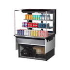 image of Turbo Air TOM-36L-UFD-W(B)-3SI-N 36" Drop In Open Refrigerated Deli Display Case