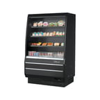 image of Turbo Air TOM-40MB-SP(-A)-N 39" Vertical Open Air Merchandiser, Specify Exterior, Self-Contained, 3 Shelves, Solid Sides, 9.3 cu. ft.